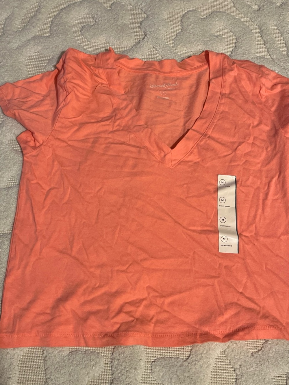 Universal Thread Coral V-Neck Short Sleeve Tee